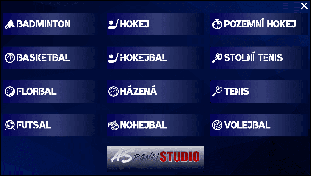 12 podporovaných sportů